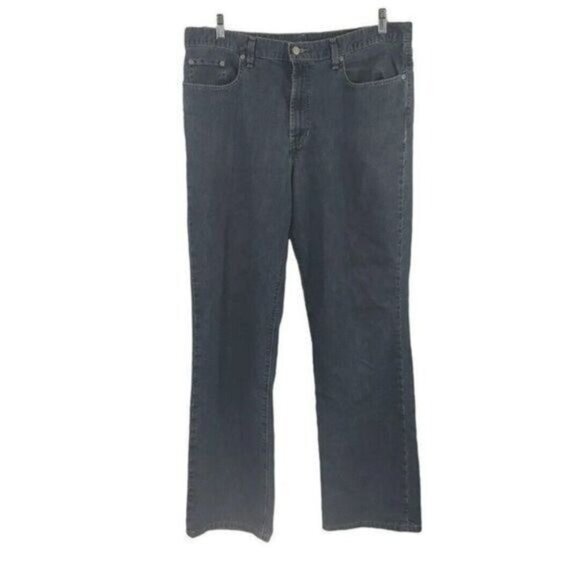 Vintage Structure Jeans 36x34 Straight Leg‎ Navy Jeans Denim Boot Cut - Picture 1 of 8